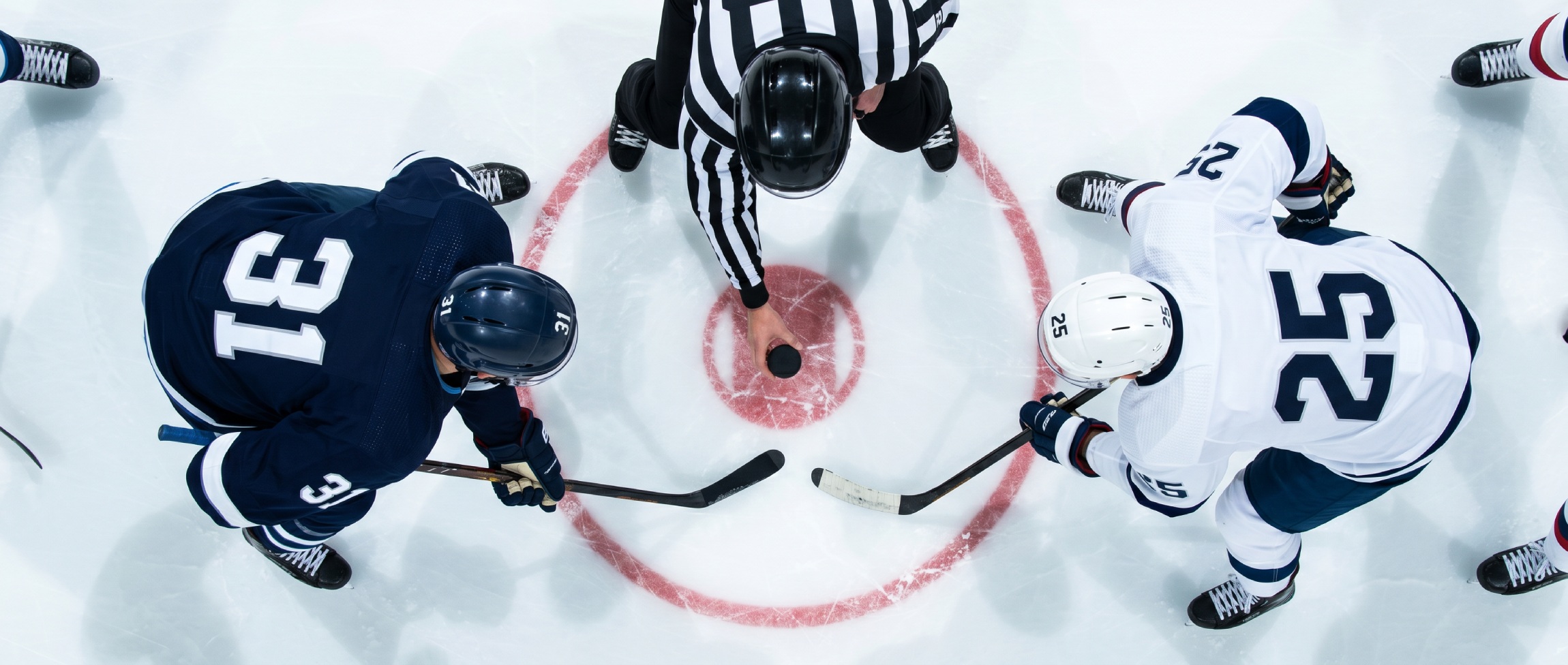 Hockey players in action